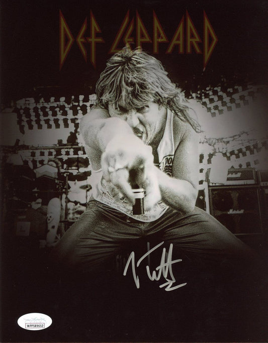 Joe Elliott Autographed 8x10 Photo Def Leppard JSA