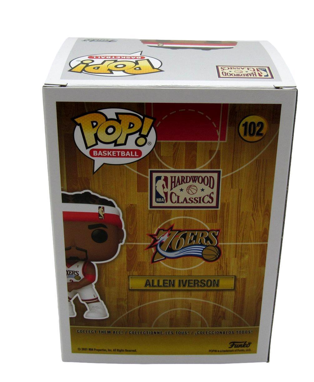 Allen Iverson HOF Autographed Funko Pop Figurine #102 Philadelphia 76ers JSA