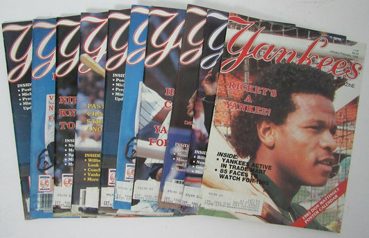 Lot of 10 1985 New York Yankees Magazines  R. Henderson/Martin 153173