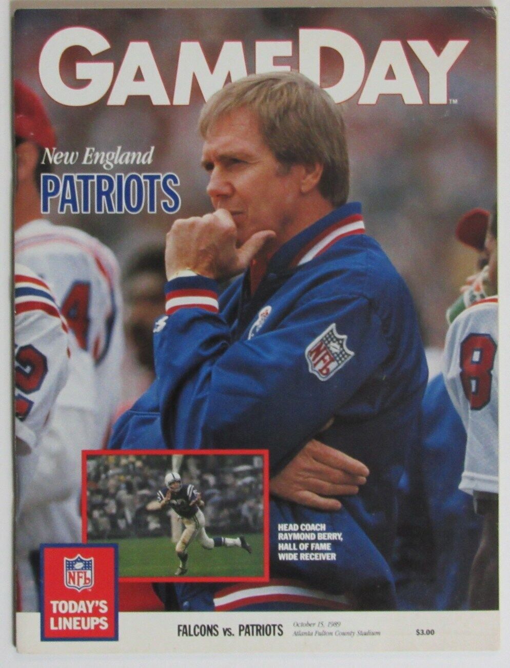 October 15, 1989 Atlanta Falcons vs. New England Patriots NFL GameDay Program