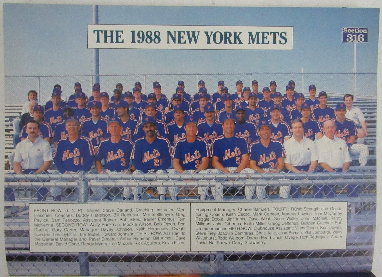 1988 New York Mets Official Year Book 148939