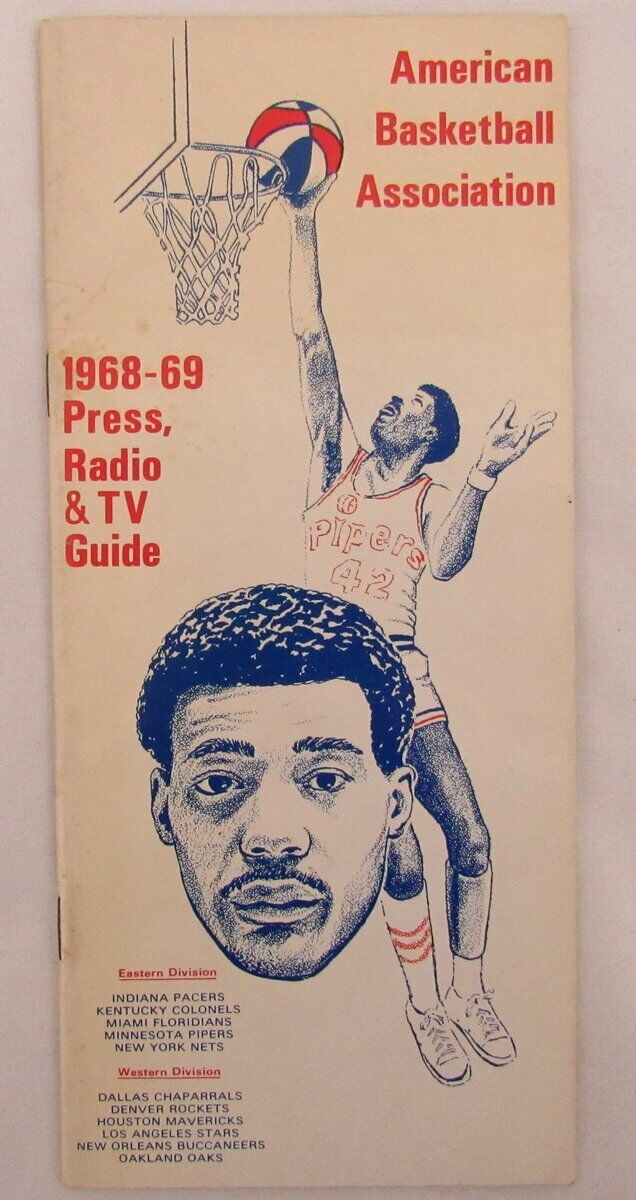 1968-69 American Basketball Association ABA Press, Radio & TV Guide 136357