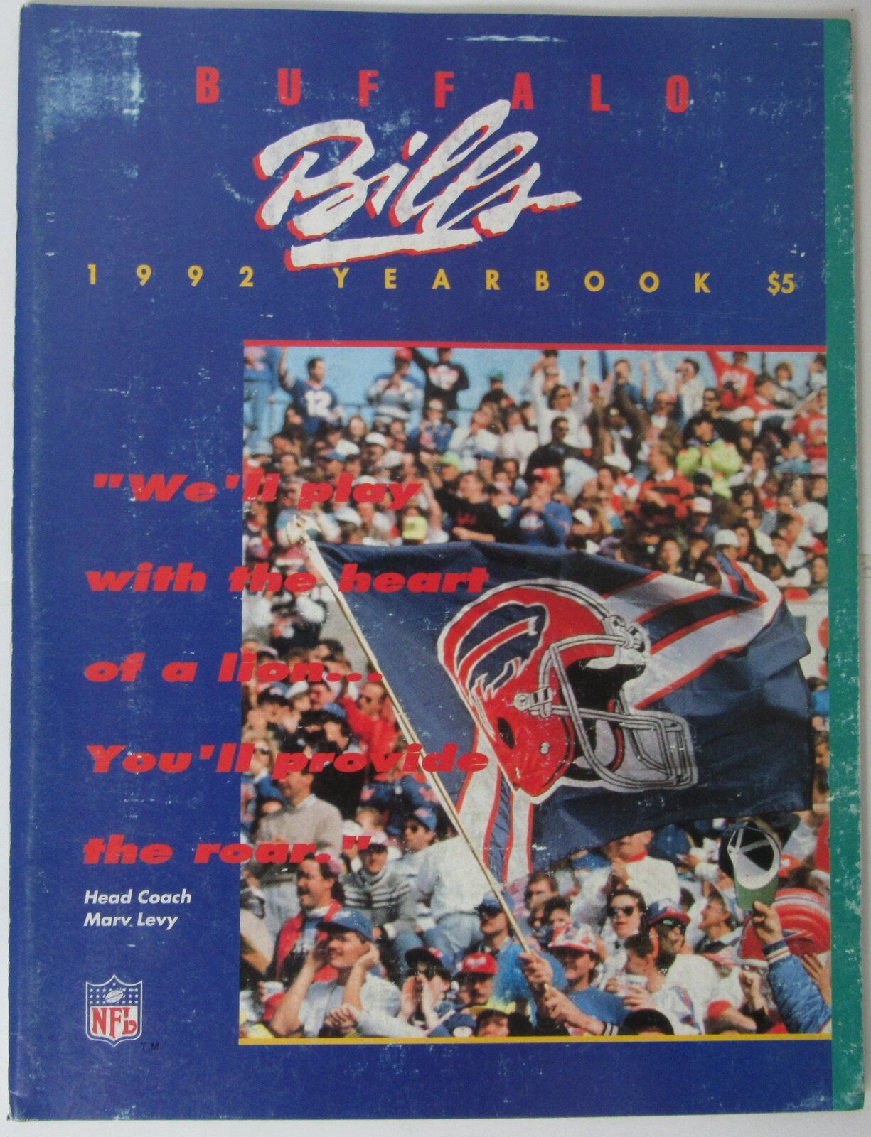 1992 Buffalo Bills NFL Football Official Team Yearbook 145573