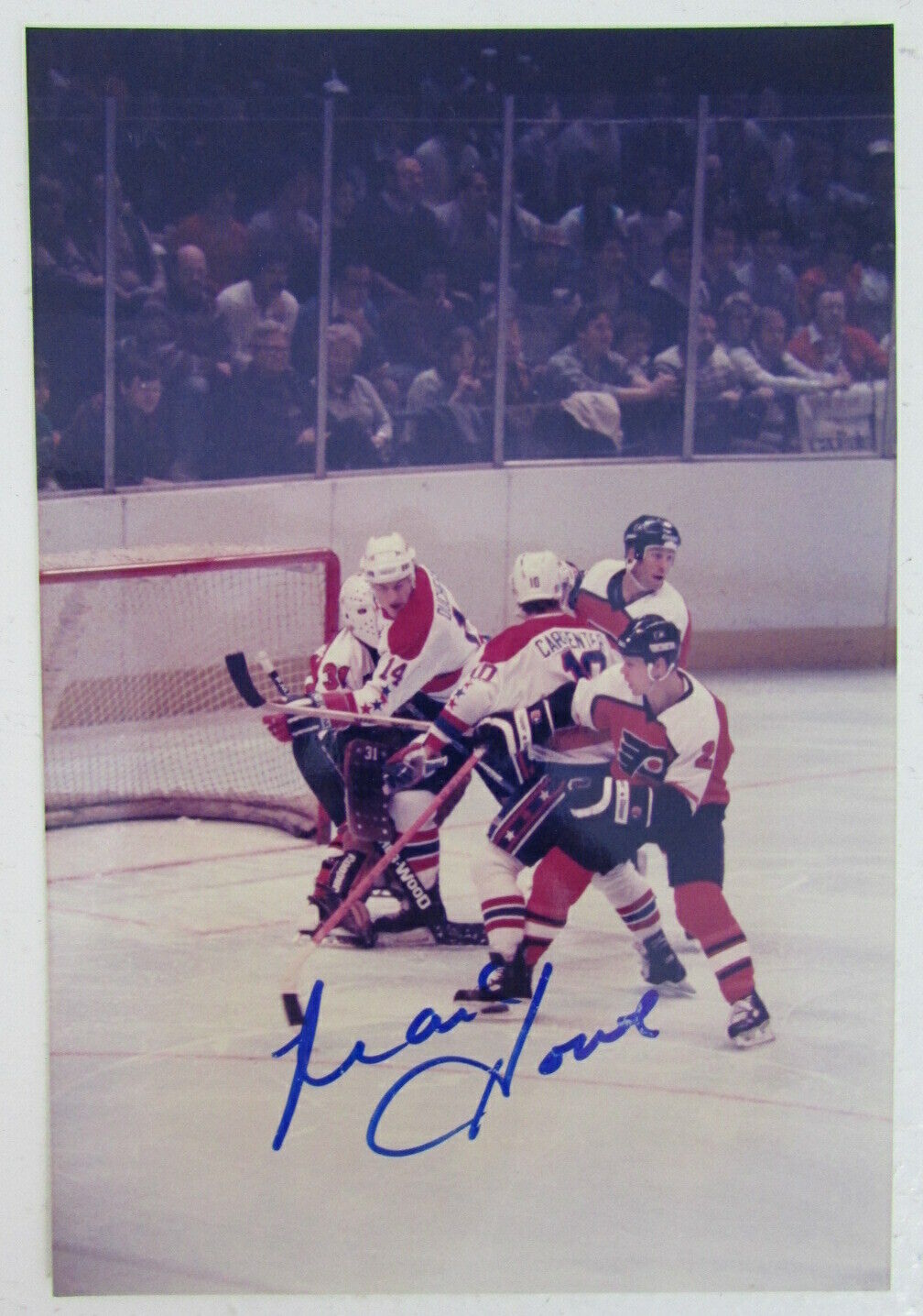 Mark Howe Philadelphia Flyers Signed 4x6 Color Photo 125349