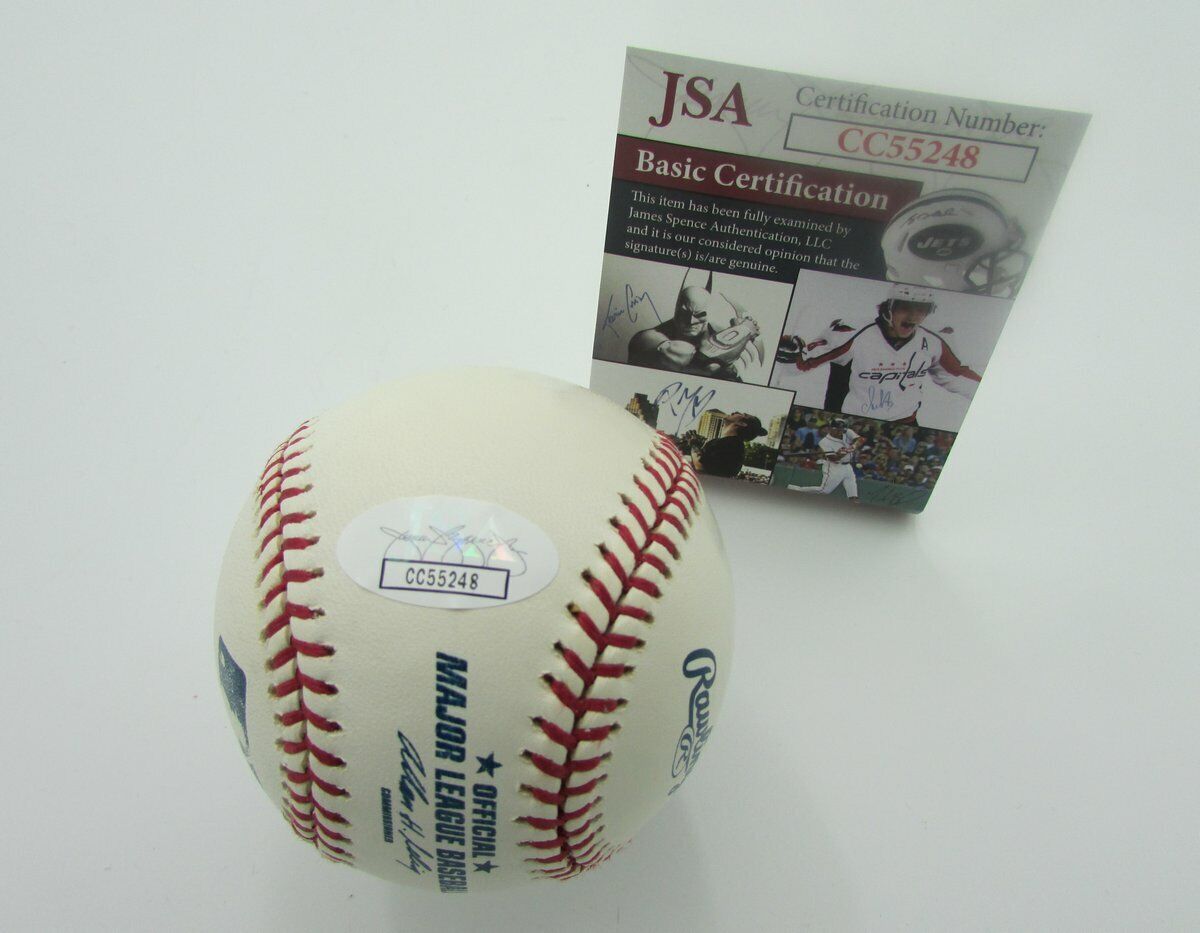 Eric Hinske ROY Signed/Autographed OML Baseball JSA 141085