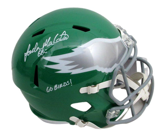 Jordan Mailata Signed/Inscr Full Size Replica Kelly Green Helmet Eagles JSA