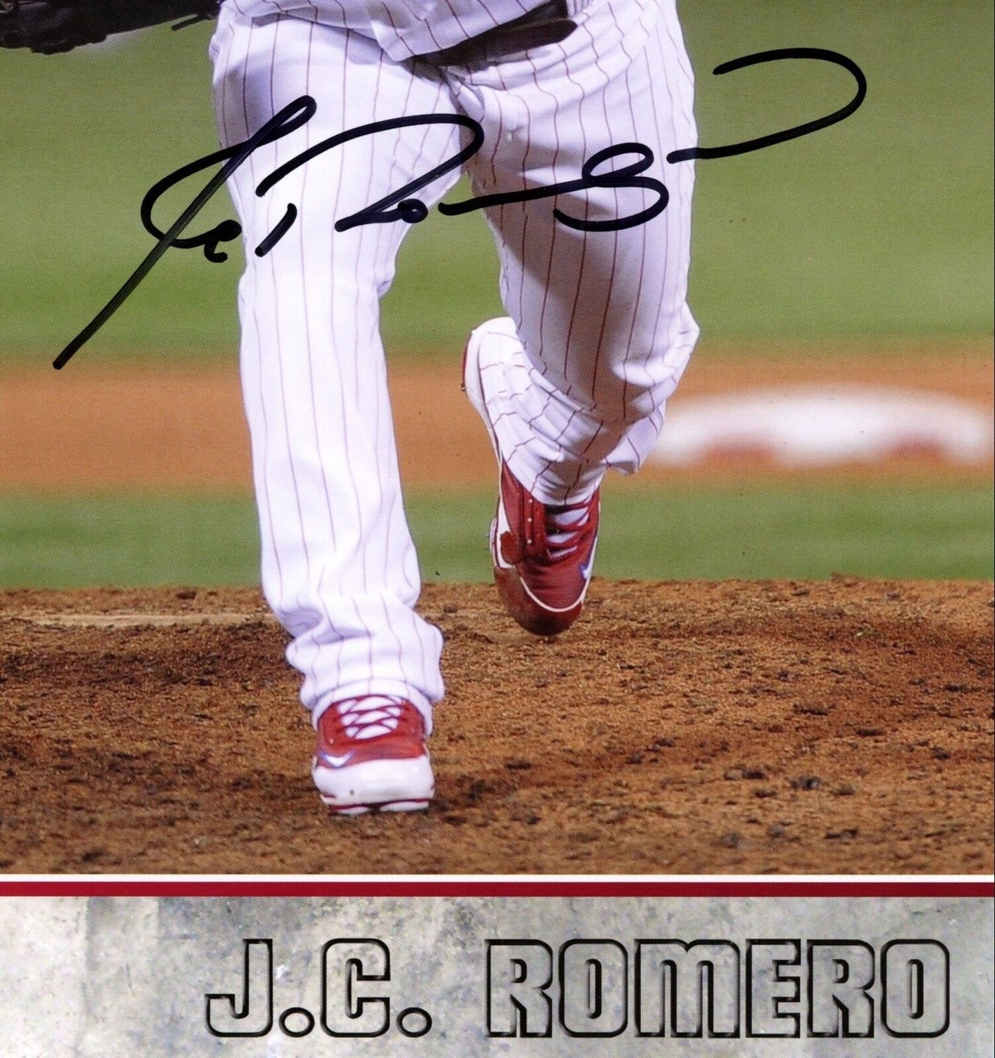 J.C. Romero Autographed 2010 8x10 Phillies Phan Photo