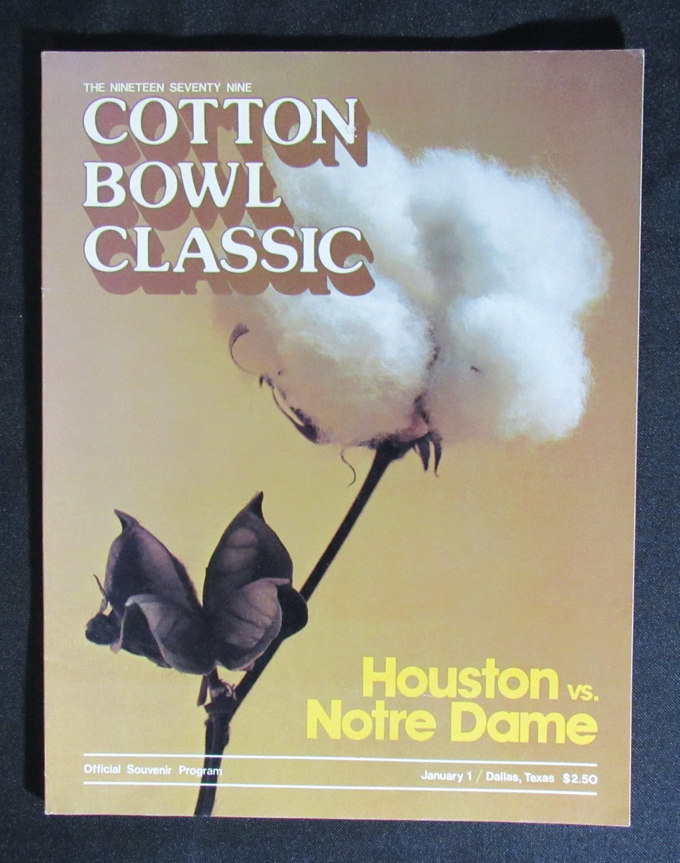 01/1/1979 Cotton Bowl Notre Dame vs. Houston Program 185827