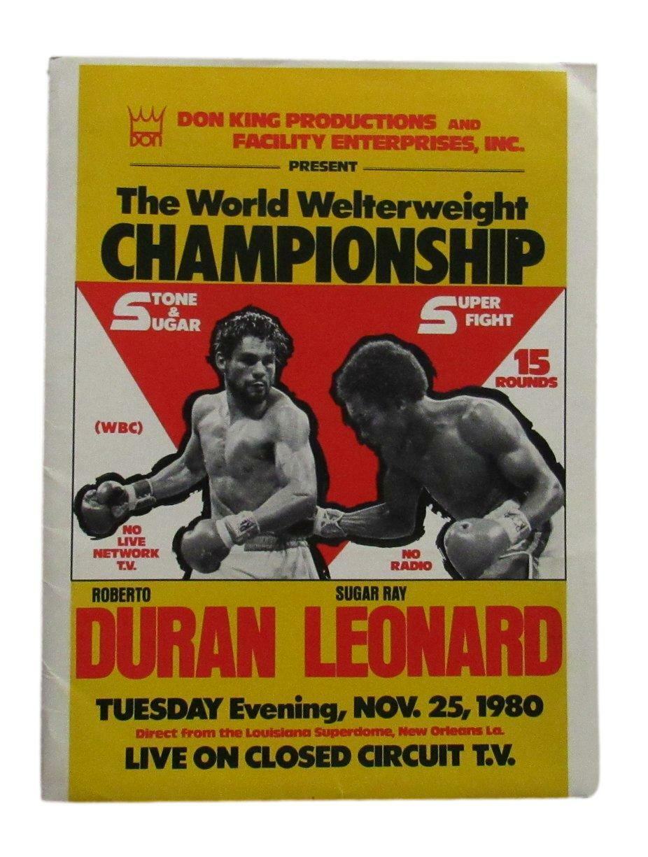 1980 World Welterweight Championship Leonard vs. Duran Press Kit 167498