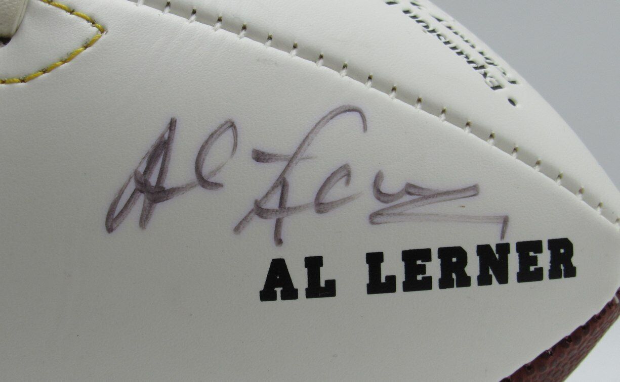 Carmen Policy/Al Lerner Dual-Autographed Full Size  Browns Logo Football JSA