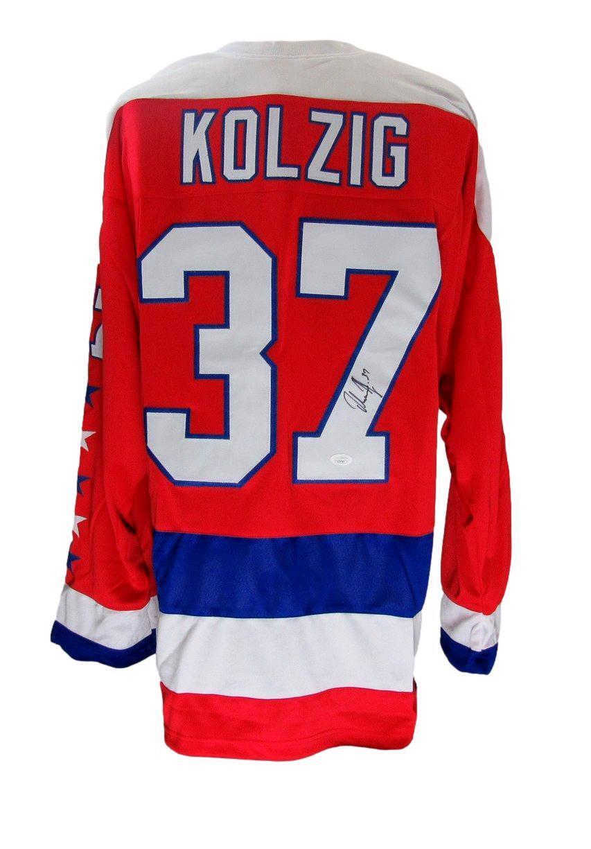 Olaf Kolzig Autographed Custom Hockey Jersey Washington Capitals JSA