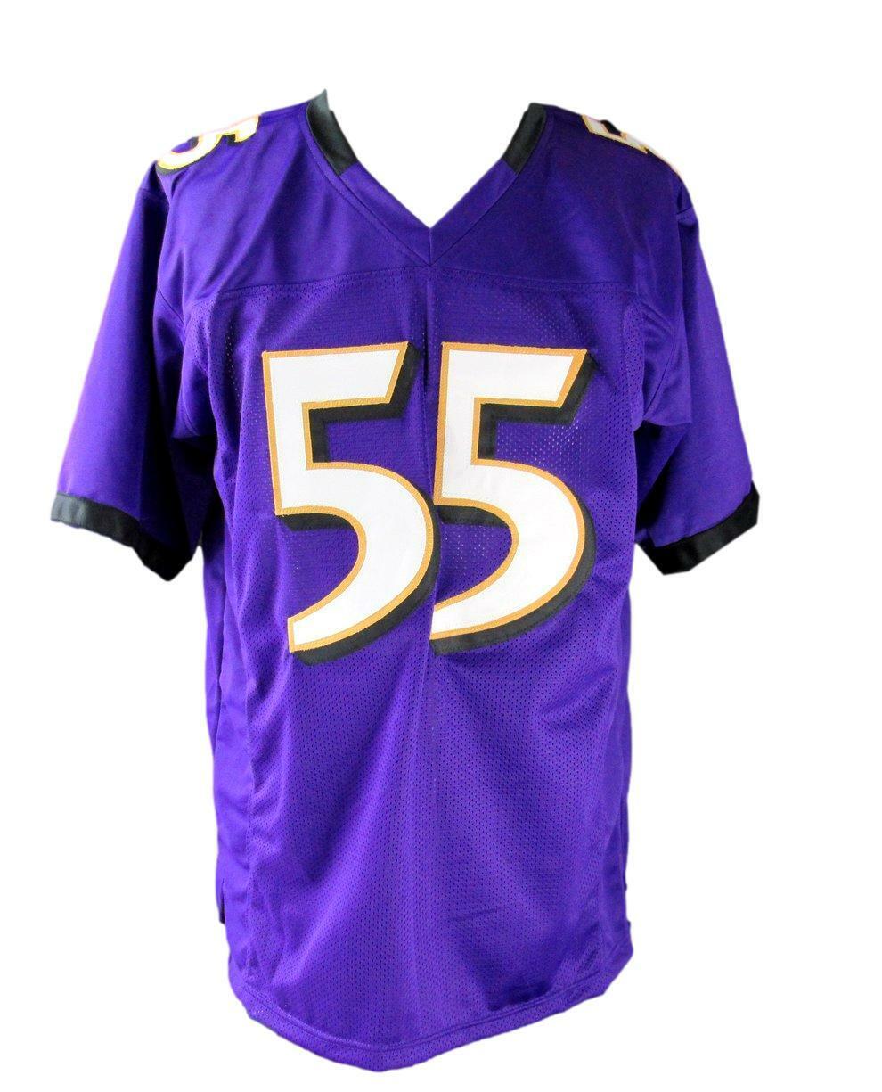 Terrell Suggs Autographed Purple Custom Jersey Baltimore Ravens Beckett