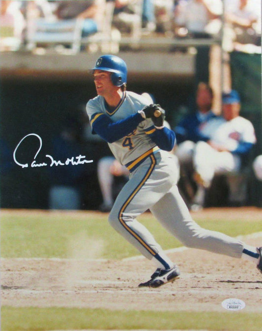 Paul Molitor HOF Autographed 11x14 Photo Milwaukee Brewers JSA