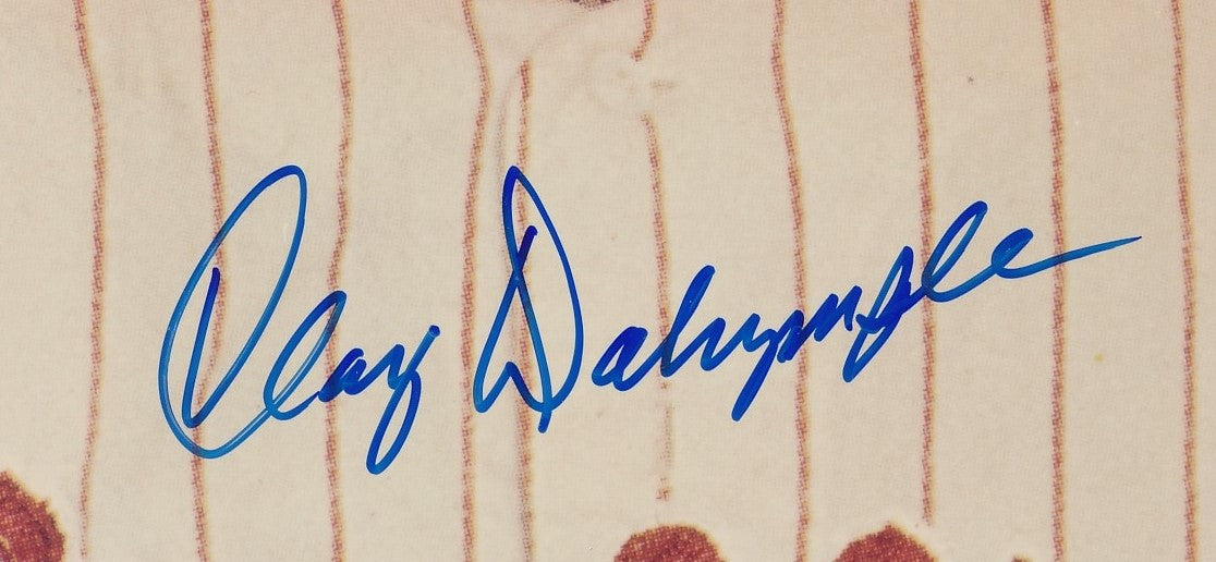 Clay Dalrymple Autographed 8x10 Photo Philadelphia Phillies JSA 181936