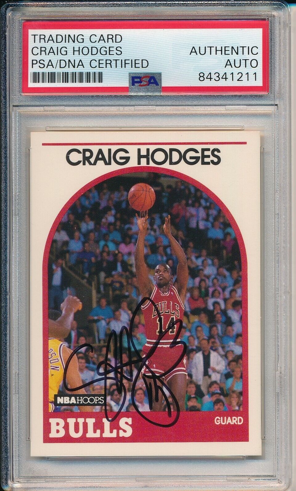 Craig Hodges Chicago Bulls Signed/Auto 1989 Hoops Card #113 PSA/DNA 163510