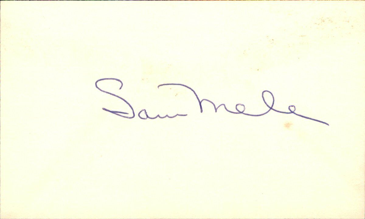 Sam Mele Minnesota Twins d.2017 Signed/Autographed 3x5 Index Card 162534