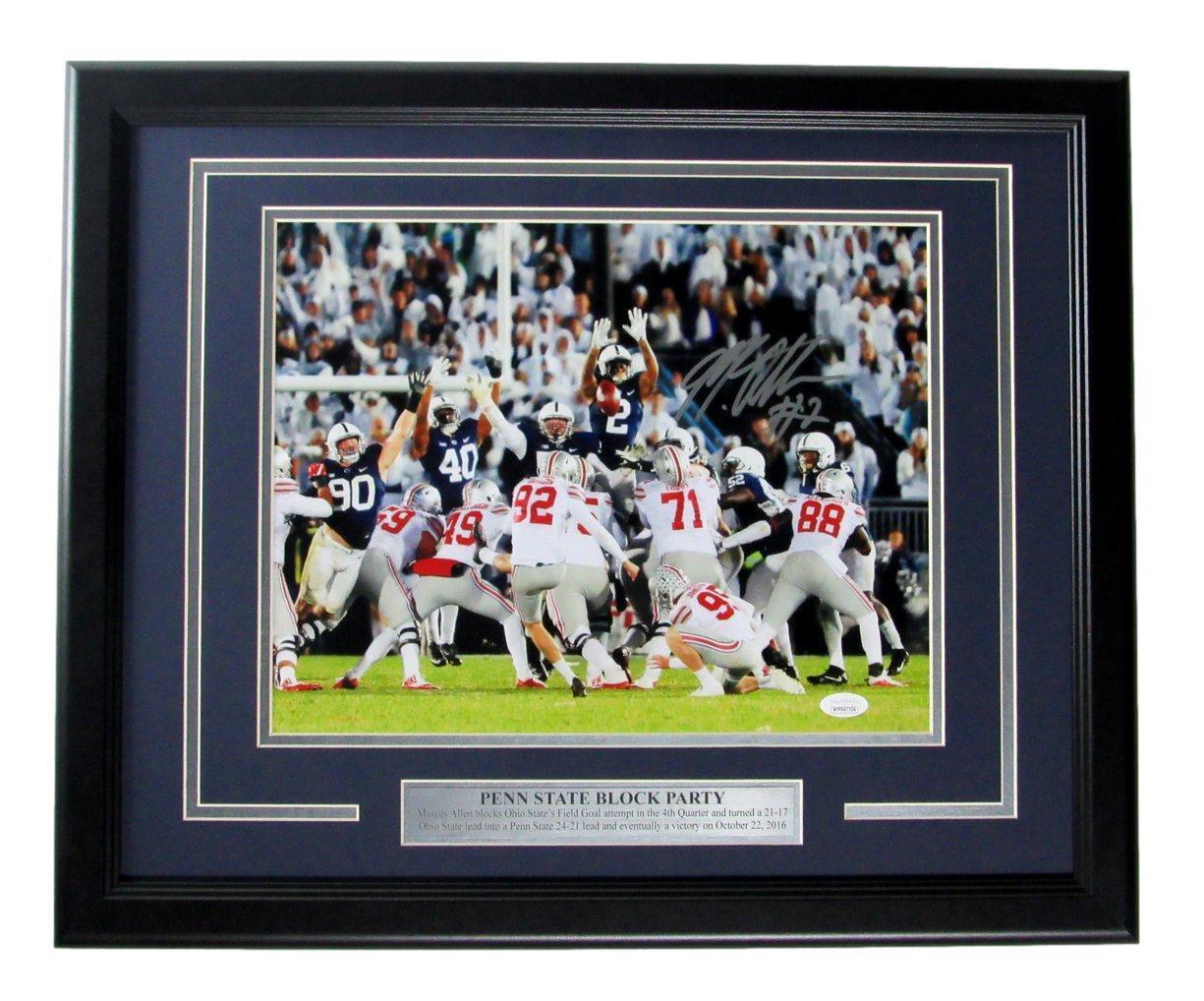 Marcus Allen Penn State Signed/Autographed 11x14 "OSU Block Party" Photo Framed