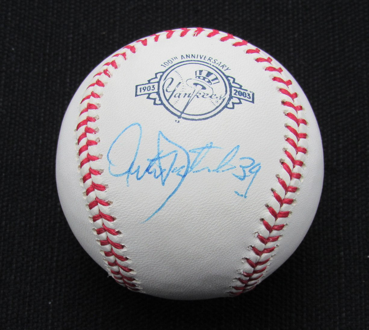 Orestes Destrade Signed/Auto Yankees 100th OML Baseball JSA 186631
