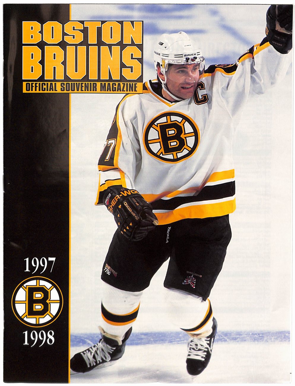 March 30th, 1998 Boston Bruins vs. Avalanche Game Program + Ticket Stub 181770