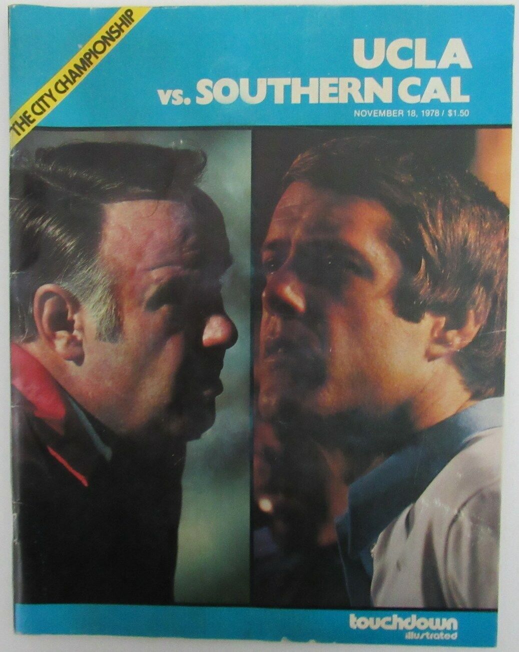 1978 UCLA vs. Southern California USC College Football Game Program 155982
