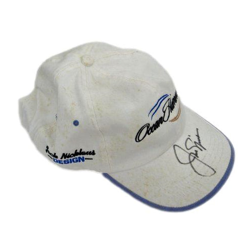 Jack Nicklaus Signed White Ahead Ocean Hammock Golf Hat JSA 190265