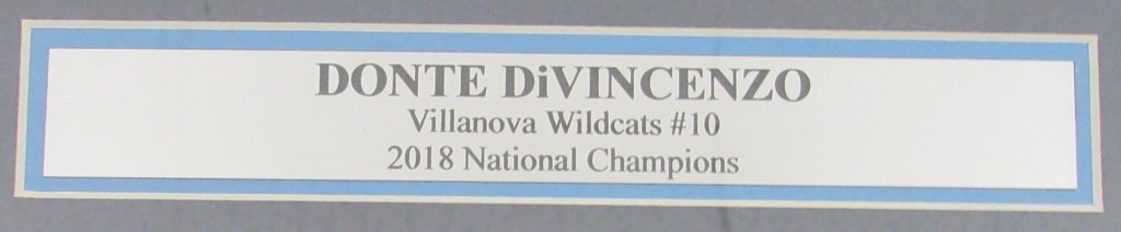 Donte Divincenzo Villanova Champs SI Signed 11x14 Framed Photo JSA 137121