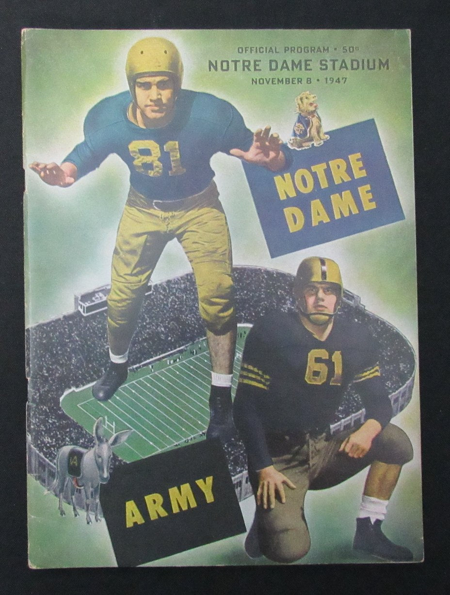 11/ 8/1947 Notre Dame vs. Army College Program 186019