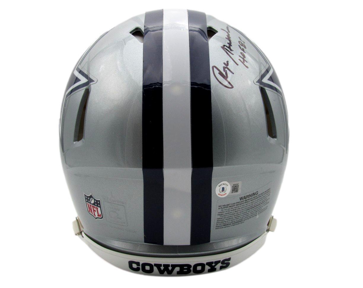 Roger Staubach HOF Autographed/Insc Full Size Speed Authentic Helmet Cowboys BAS