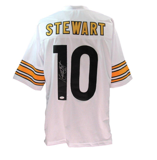 Kordell Stewart Autographed Custom White Football Jersey Steelers JSA 179787