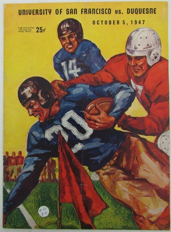 1947 University of San Francisco vs. Duquesne College Football Program 143493