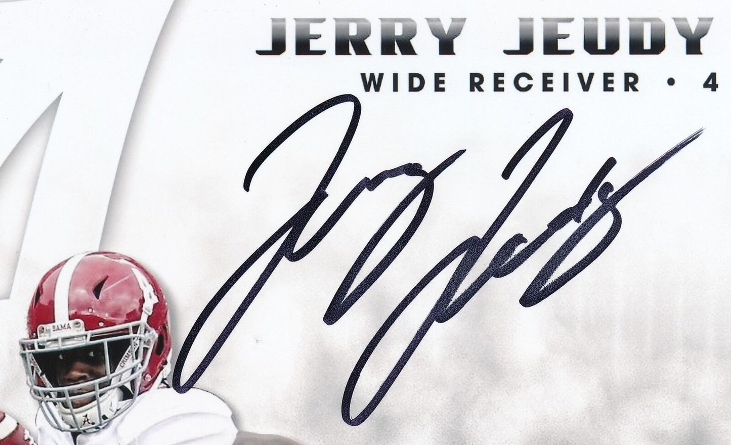 Jerry Jeudy Autographed 8x10 Photo University of Alabama JSA