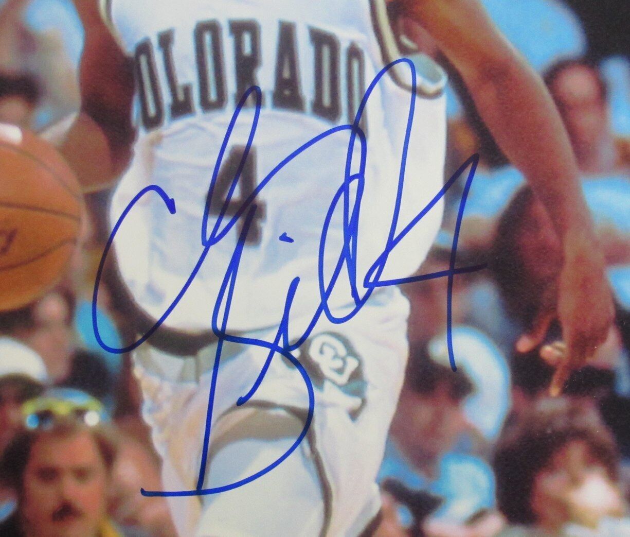 Chauncey Billups Autographed 11x14 Photo Colorado University JSA