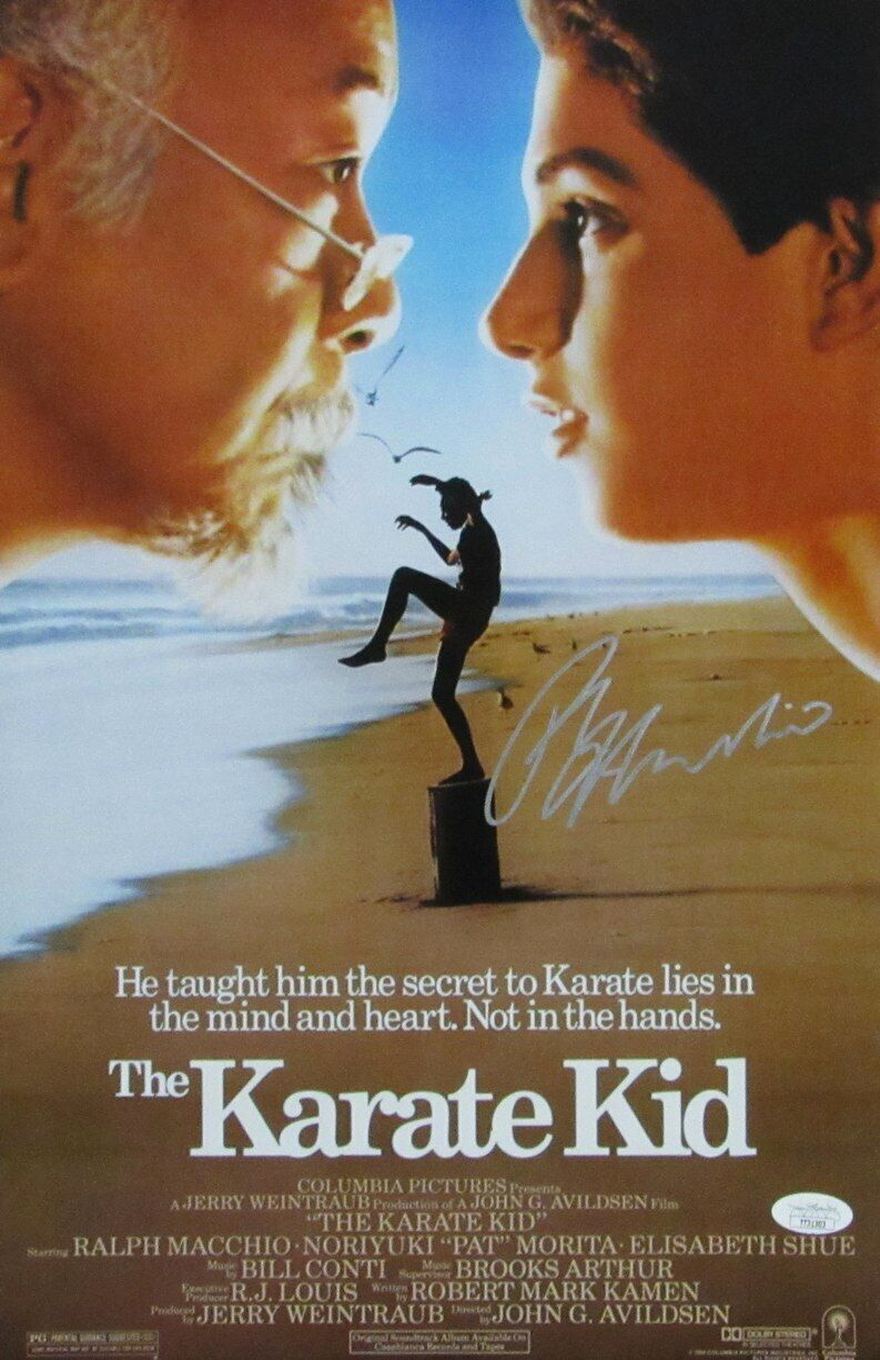 Ralph Macchio "Karate Kid" Signed/Autographed 11x17 Poster JSA 164808