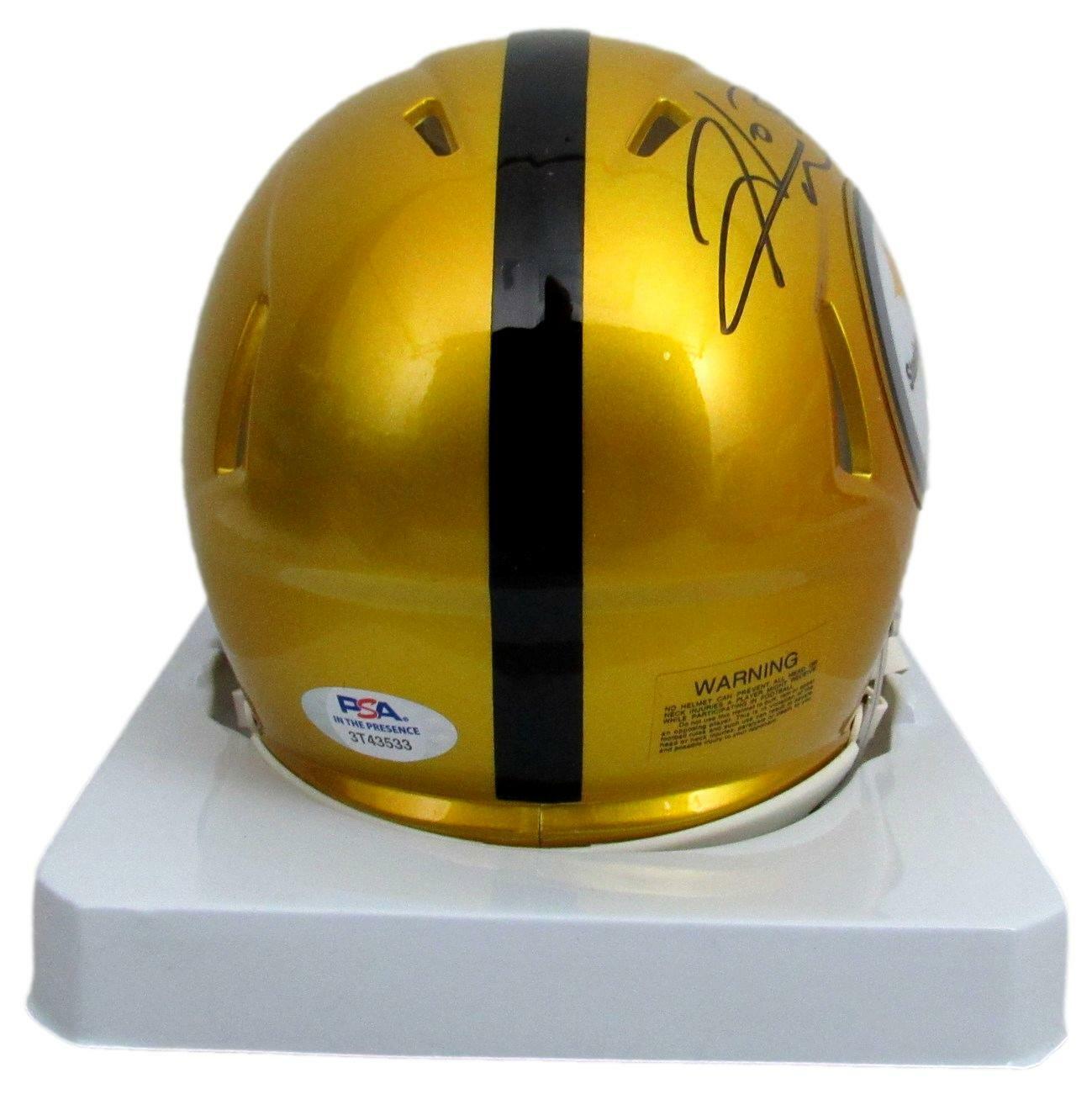 Hines Ward Signed/Auto Steelers Speed Flash Gold Mini Helmet PSA/DNA 165462