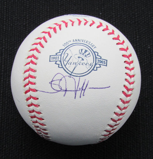 Stanley Jefferson Signed/Auto Yankees 100th OML Baseball JSA 186685