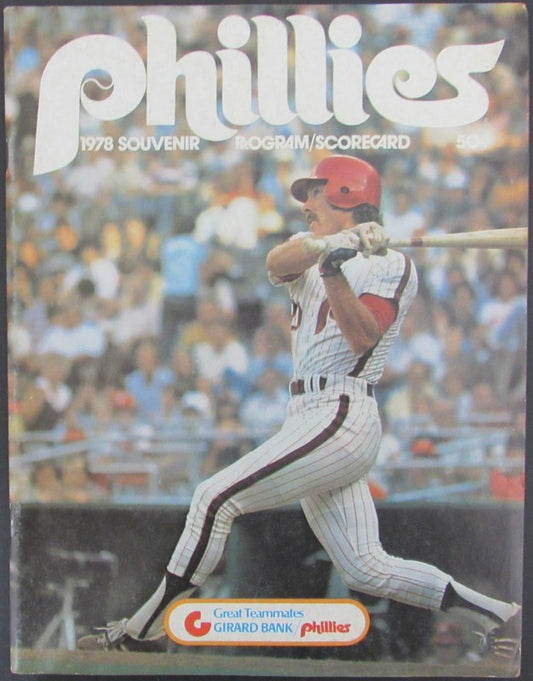 1978 Souvenir Program/Scorecard Phillies vs. Astros 153252