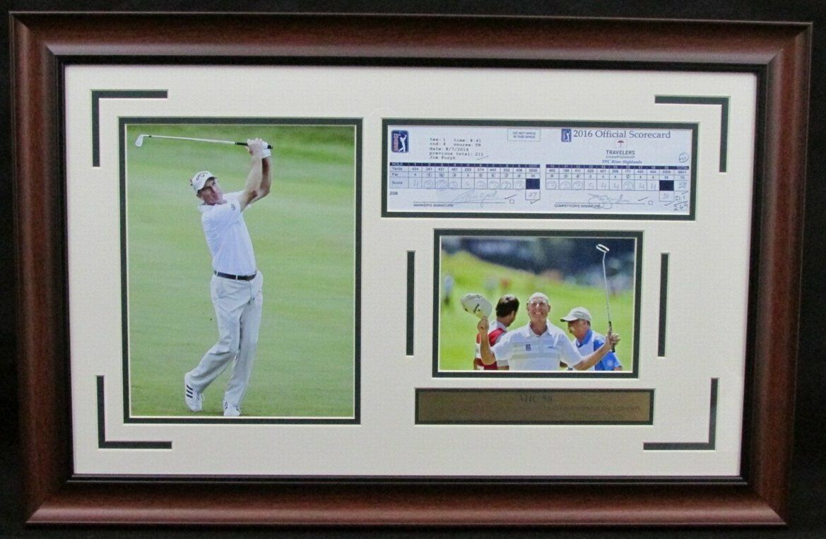 Jim Furyk "Mr 58" Framed Collage w/Replica Scorecard 135048