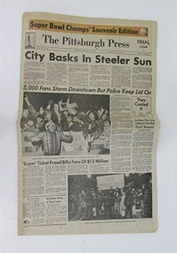 The Pittsburgh Press 1976 Steelers SUPER BOWL X Complete Newspaper 125187