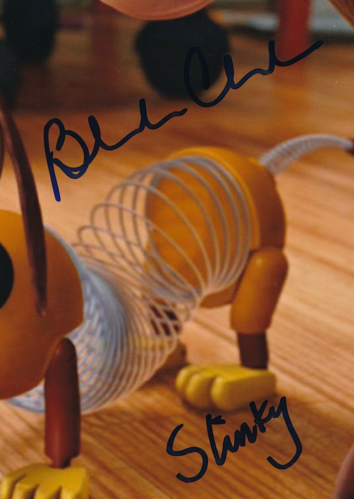 Blake Clark "Toy Story" Signed/Inscribed "Slinky" 8x10 Photo JSA 165534