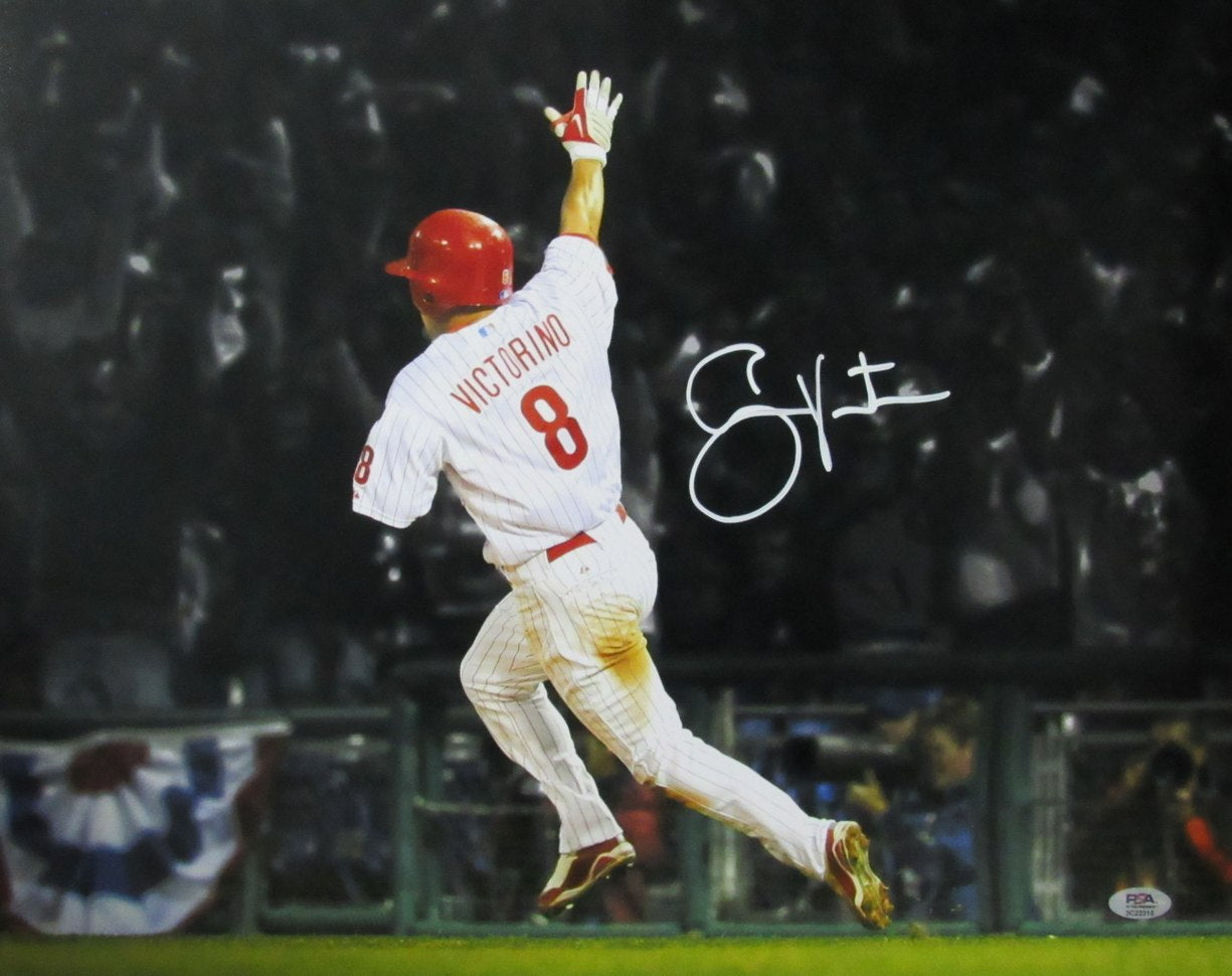 Shane Victorino Philadelphia Phillies Signed/Autographed 16x20 Photo PSA 192097