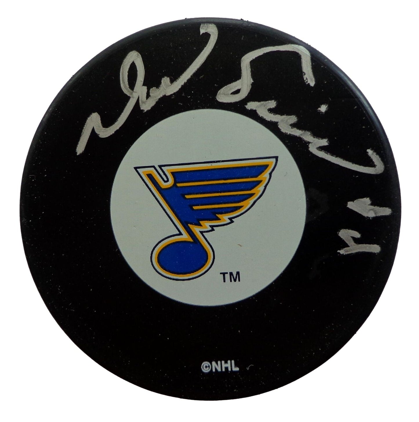 Noel Picard Autographed St. Louis Blues Hockey Puck Beckett 181039