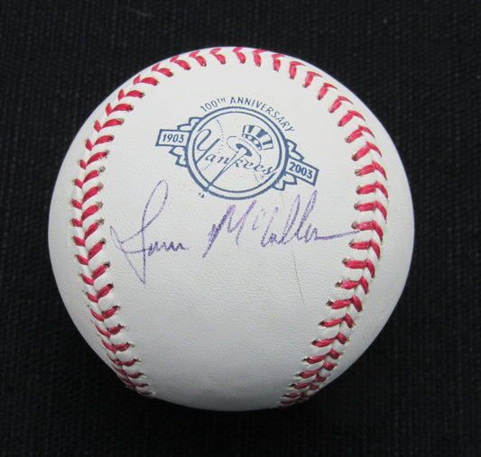 Lance McCullers Signed/Auto Yankees 100th OML Baseball JSA  186866