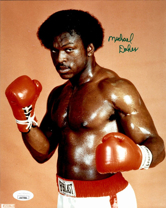 Michael Dokes Signed/Autographed 8x10 Boxing Photo JSA 191058