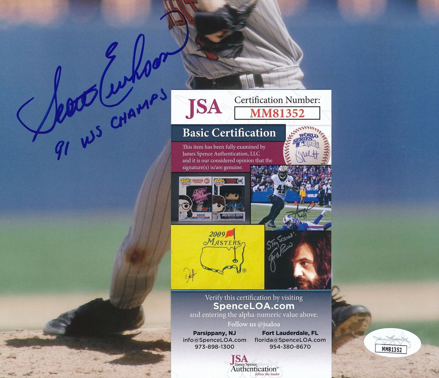 Scott Erickson Minnesota Twins Signed/Autographed 8x10 Photo JSA 158551