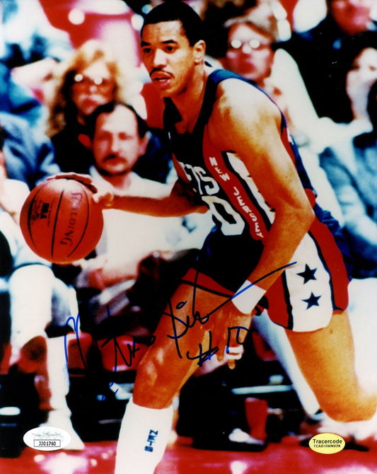 Otis Birdsong New Jersey Nets Signed/Autographed 8x10 Photo JSA 154143