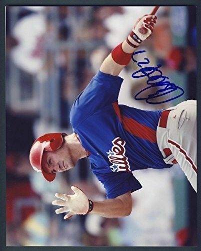 Chris Coste Phillies Autographed/Signed 8x10 Photo 124561