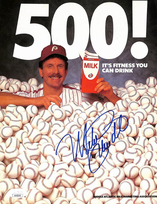Mike Schmidt HOF Signed/Autographed 8x10 Advertisement Photo Phillies JSA 190318