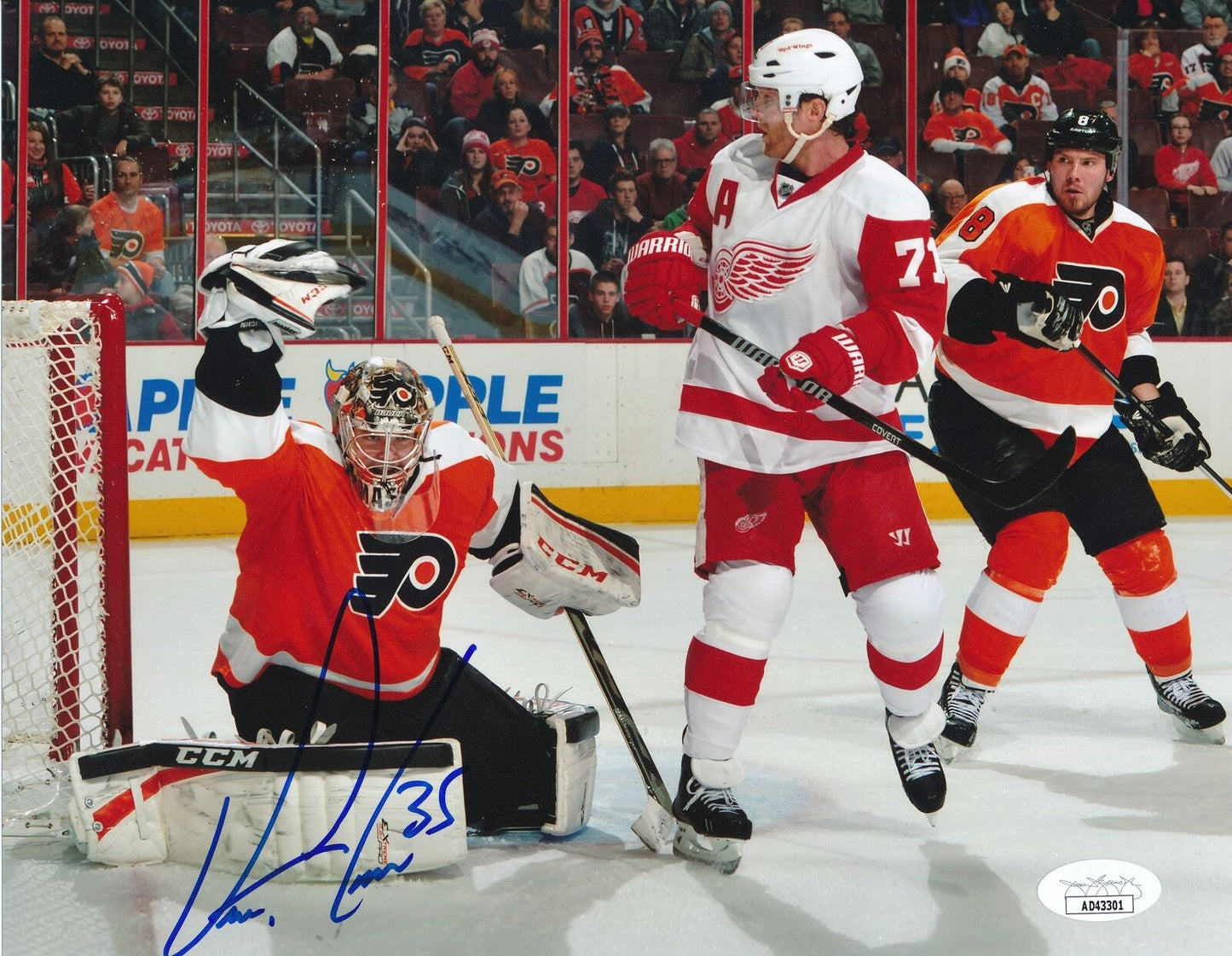 Steve Mason Autographed 8x10 Photo Philadelphia Flyers JSA