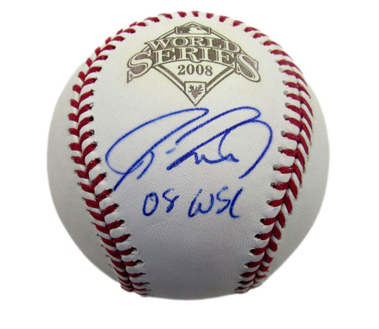 Jason Werth Signed/Inscribed 2008 World Series Baseball Phillies JSA 190785