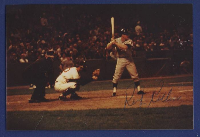 Rich Rollins Minnesota Twins Signed 3 1/2 x 5 Color Photo 112025